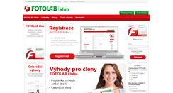 Desktop Screenshot of klub.fotolab.cz