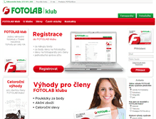 Tablet Screenshot of klub.fotolab.cz